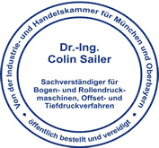 Sachverständigenstempel Colin Sailer